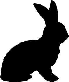 Rabbit Shape Line Tracing Svg Vector, Free Vectors File